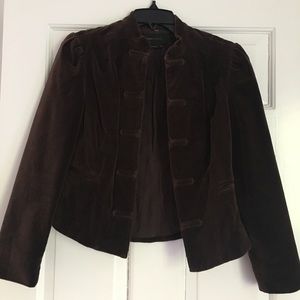 Brown BCBG Maxazria velvet blazer